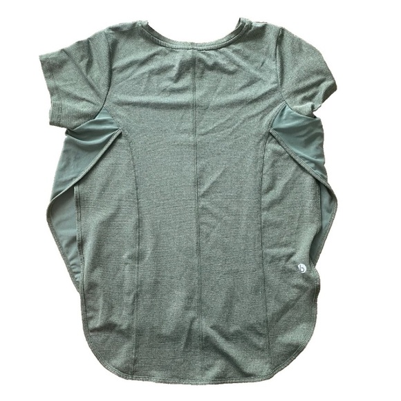 Cotton on Body Women Green Side Slit Mesh Short Sleeved T-Shirt Size XS - Picture 4 of 6